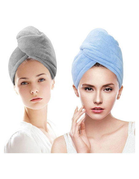 Paquete de 2 Toallas de Microfibra SURPRISE PIE para Cabello Paquete de 2 Toallas de Microfibra SURPRISE PIE para Cabello