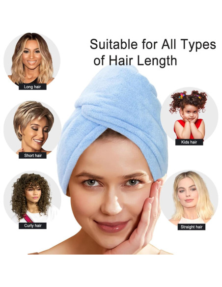 Paquete de 2 Toallas de Microfibra SURPRISE PIE para Cabello Paquete de 2 Toallas de Microfibra SURPRISE PIE para Cabello