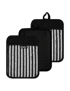 Juego de Agarraderas de Silicona Alselo 3 Piezas Antideslizantes