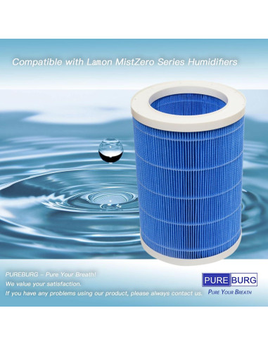 Filtro de Reemplazo PUREBURG para Humidificadores Lamon MistZero - Paquete de 2