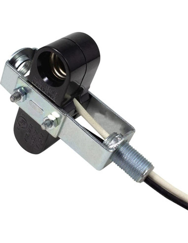 Portalámparas Dual Zing Ear ZE-310D con Interruptor ZE-109M