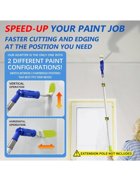 Extensor de Brocha de Pintura YLTOLOO 3 en 1 Multi-Ángulo Extensor de Brocha de Pintura YLTOLOO 3 en 1 Multi-Ángulo