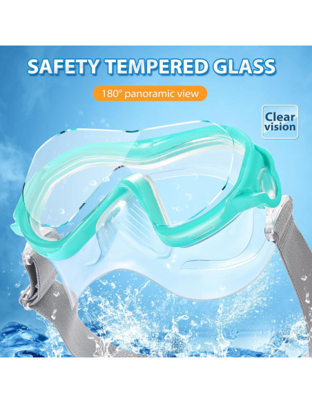 Gafas de Natación Supertrip QS010 con Cubierta Nasal y Correa Ajustable Gafas de Natación Supertrip QS010 con Cubierta Nasal y Correa Ajustable
