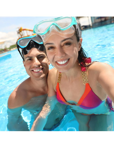 Gafas de Natación Supertrip QS010 con Cubierta Nasal y Correa Ajustable