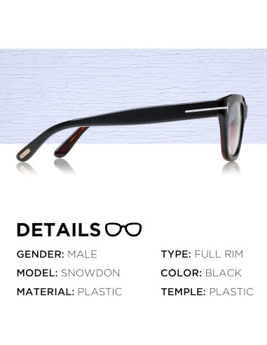 Gafas de sol Tom Ford FT0237 SNOWDON con kit de limpieza
