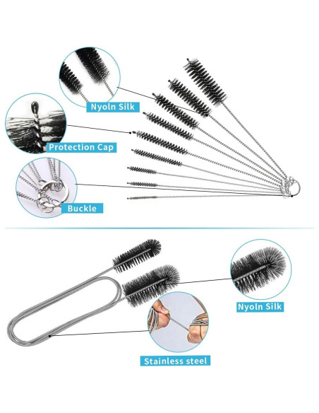 Juego de 10 Cepillos de Limpieza Flexible CANIPHA 155 cm Juego de 10 Cepillos de Limpieza Flexible CANIPHA 155 cm