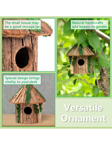 Casa para Aves de Madera GARDYUE Mediana Cedro Colgante Casa para Aves de Madera GARDYUE Mediana Cedro Colgante