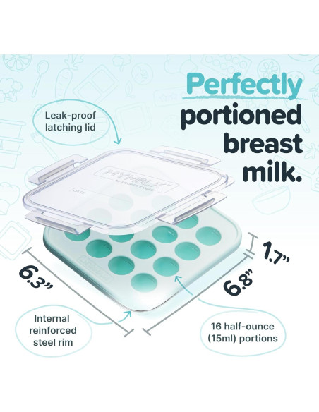 Bandejas de Silicona Souper Cubes MyMilk 2 Piezas 240 ml Bandejas de Silicona Souper Cubes MyMilk 2 Piezas 240 ml