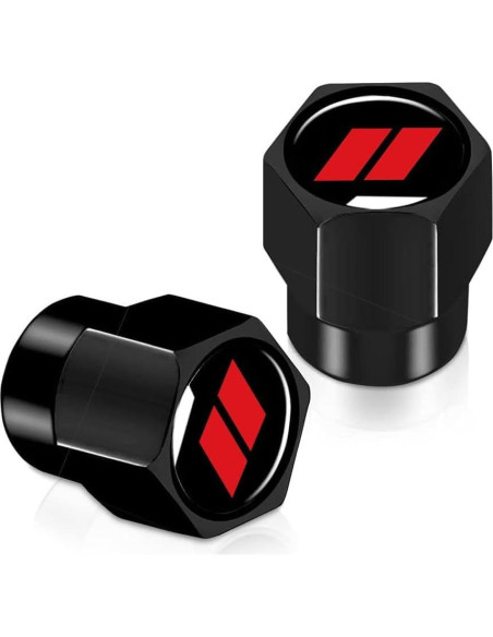 4 Tapones de Válvula de Neumático SOAPOP Aluminio Rojo 4 Tapones de Válvula de Neumático SOAPOP Aluminio Rojo