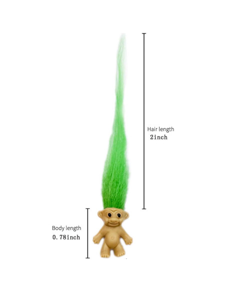 12 Muñecas Troll Mini Yintlilocn, 1.98 cm, Colores Variados 12 Muñecas Troll Mini Yintlilocn, 1.98 cm, Colores Variados