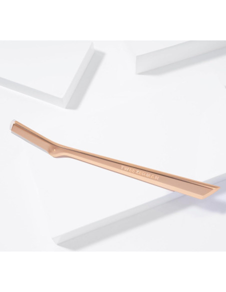 Razor Facial Tweezerman Oro Rosa - Reutilizable con 3 Hojas Razor Facial Tweezerman Oro Rosa - Reutilizable con 3 Hojas