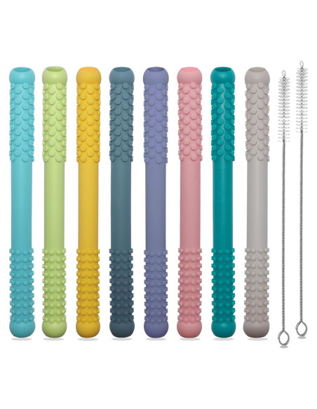 Mordedores de Silicona para Bebés 3-6 Meses - Paquete de 8 Mordedores de Silicona para Bebés 3-6 Meses - Paquete de 8