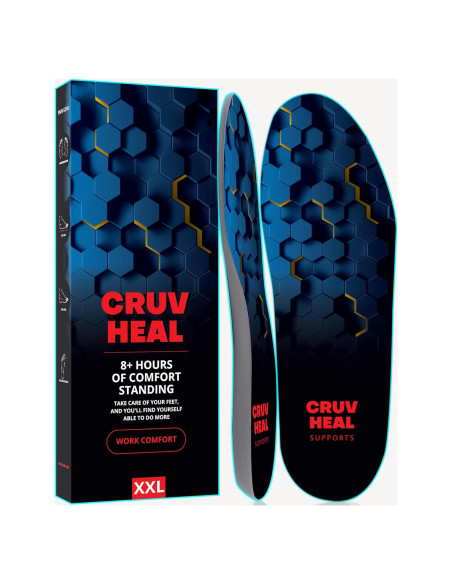 Plantillas Ortopédicas CRUVHEAL Antifatiga XXL - Arco Neutral Plantillas Ortopédicas CRUVHEAL Antifatiga XXL - Arco Neutral