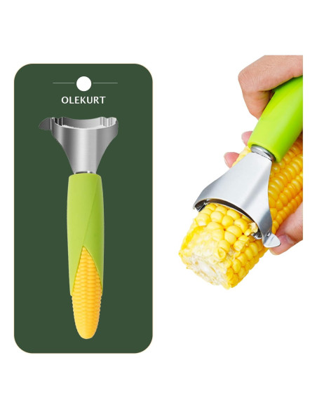 Desgranador de Maíz OLEKURT Manual Acero Inoxidable Verde-Amarillo Desgranador de Maíz OLEKURT Manual Acero Inoxidable Verde-Amarillo