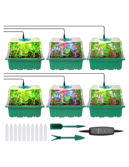 Kit de Inicio de Semillas Adawook 72 Celdas con Luces Kit de Inicio de Semillas Adawook 72 Celdas con Luces