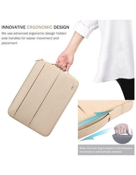 Voova Funda para Laptop 13-13.6" Albaricoque Impermeable Voova Funda para Laptop 13-13.6" Albaricoque Impermeable