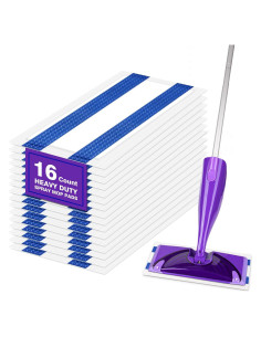 Paños de Mopa Secos HOMEXCEL 16 Unidades Compatibles Swiffer