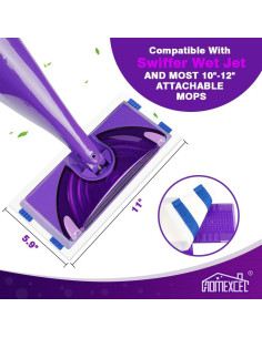 Paños de Mopa Secos HOMEXCEL 16 Unidades Compatibles Swiffer 2