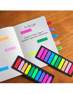 KICNIC Pestañas Adhesivas de Flecha 750 Pcs 10 Colores 2