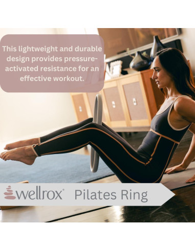 Anillo de Pilates Wellrox 38 cm + Bolsa de Transporte - Unisex