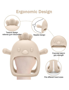 Kit de Alimentación y Dentición para Bebés MISSLILI - 4 Mitones de Silicona 2