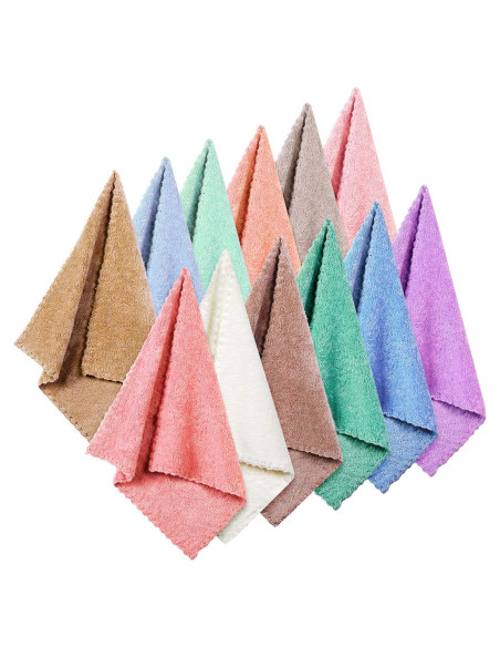 Paños de Lavado Facial Syhood 12 Piezas Microfibra 30x30 cm Paños de Lavado Facial Syhood 12 Piezas Microfibra 30x30 cm