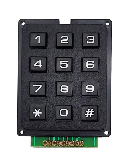 Teclado Matriz 3x4 SazkJere 12 Teclas para Microcontrolador Teclado Matriz 3x4 SazkJere 12 Teclas para Microcontrolador