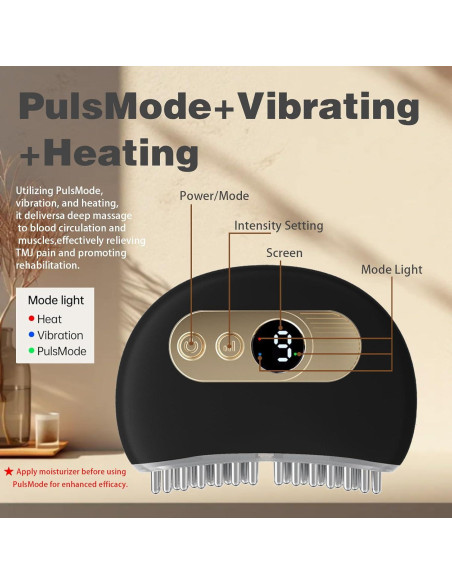 Masajeador TMJ Portátil Derggzey con Calor y Vibración Masajeador TMJ Portátil Derggzey con Calor y Vibración