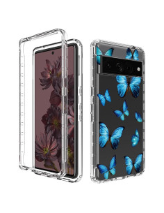 Funda Protectora TPU Cristalina Mariposa para Google Pixel 7 Pro