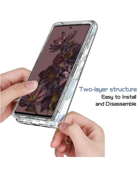 Funda Protectora TPU Cristalina Mariposa para Google Pixel 7 Pro