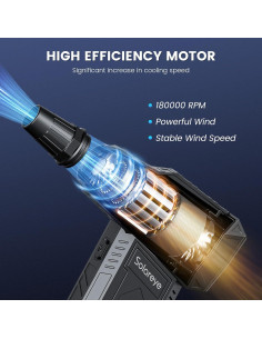 Soplador de Aire Comprimido Solareye X13-US 180000RPM 3 Velocidades 2