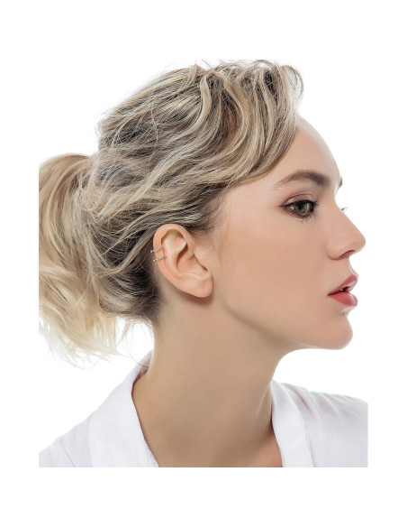 Aretes Clip Tornito 10 Pares Acero Inoxidable Ajustables Aretes Clip Tornito 10 Pares Acero Inoxidable Ajustables