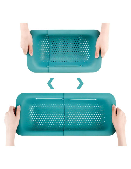 Colador Plegable WYOK Verde Expandible 4.73L para Cocina Colador Plegable WYOK Verde Expandible 4.73L para Cocina