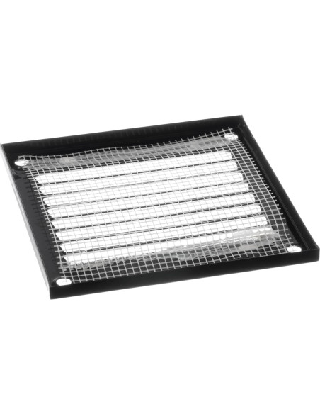 Cubierta de Ventilación Steinberg14 Negra 10x10 cm con Malla Cubierta de Ventilación Steinberg14 Negra 10x10 cm con Malla