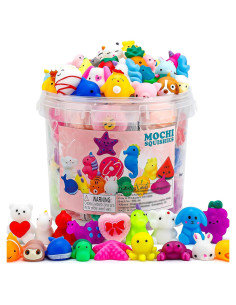 Paquete de 100 Juguetes Squishy Mochi Resumplan - Diversión Segura
