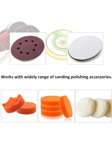 Pad de Respaldo Flexible 5" Shiningeyes con Gancho y Bucle