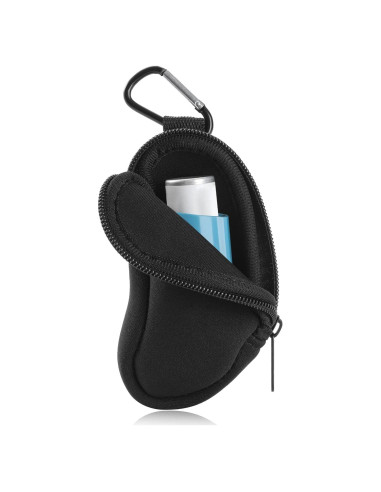 Bolsa Protectora para Inhalador de Asma Koikyu - Neopreno Negro