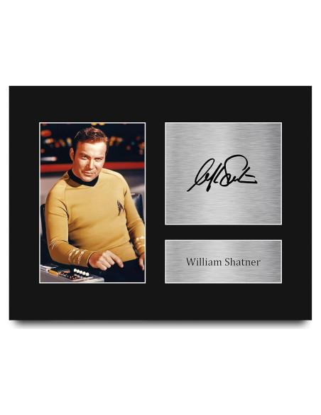 Exhibición Firmada William Shatner Star Trek 21.6x27.9 cm Exhibición Firmada William Shatner Star Trek 21.6x27.9 cm