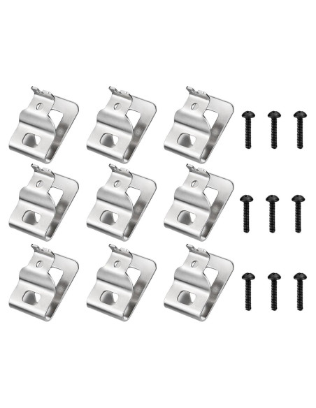 Clips de Cinturón Dewalt N268241 Acero Inoxidable 9 Piezas Clips de Cinturón Dewalt N268241 Acero Inoxidable 9 Piezas