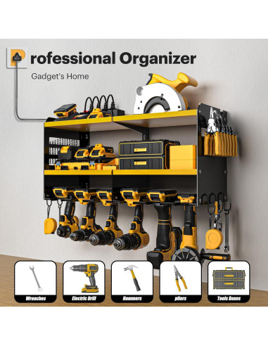 Organizador de Herramientas Spampur con Carga y 6 Soportes