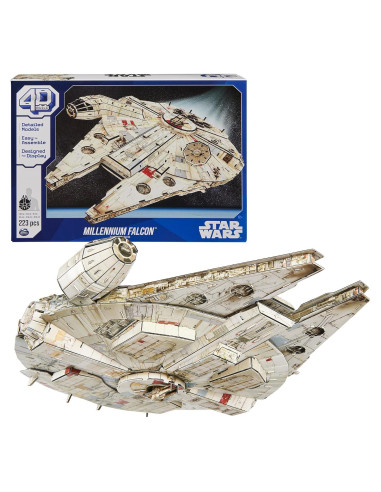 4D Build Star Wars Millennium Falcon 3D Modelo 223 Pzs