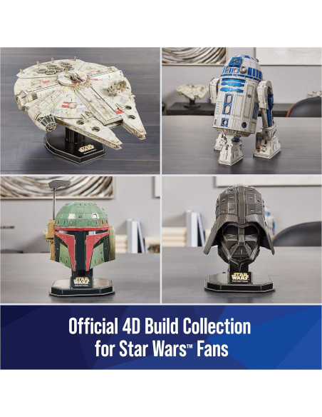 4D Build Star Wars Millennium Falcon 3D Modelo 223 Pzs 4D Build Star Wars Millennium Falcon 3D Modelo 223 Pzs