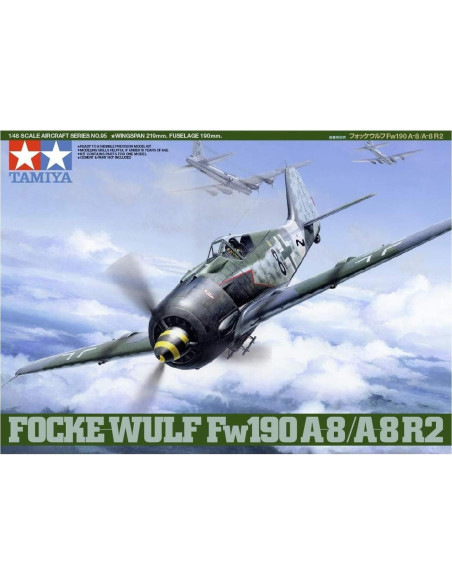 Tamiya 61095 Focke-Wulf FW190 A-8 R2 1/48 Kit de Avión Tamiya 61095 Focke-Wulf FW190 A-8 R2 1/48 Kit de Avión