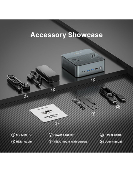 Mini PC Gaming BOSGAME M2 Ryzen 9 32GB 1TB SSD Doble Canal Mini PC Gaming BOSGAME M2 Ryzen 9 32GB 1TB SSD Doble Canal