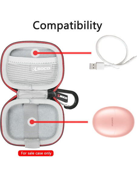 Funda Dura RLSOCO para Huawei FreeBuds 5/6 Resistente Agua Funda Dura RLSOCO para Huawei FreeBuds 5/6 Resistente Agua