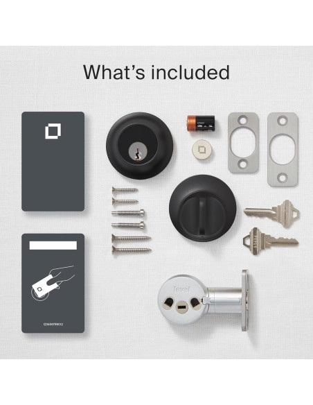 Cerradura Inteligente Level Lock+ - Negro Mate - Sin WiFi Cerradura Inteligente Level Lock+ - Negro Mate - Sin WiFi