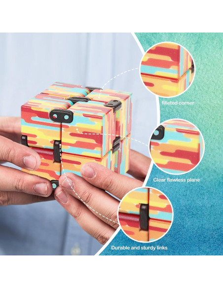 Cubo Mágico Fidget Infinity Cool - Juguete Sensorial 11x7cm Cubo Mágico Fidget Infinity Cool - Juguete Sensorial 11x7cm
