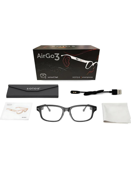Gafas Inteligentes SOLOS AirGo 3 Argon 7 | Bluetooth | Negro Gafas Inteligentes SOLOS AirGo 3 Argon 7 | Bluetooth | Negro