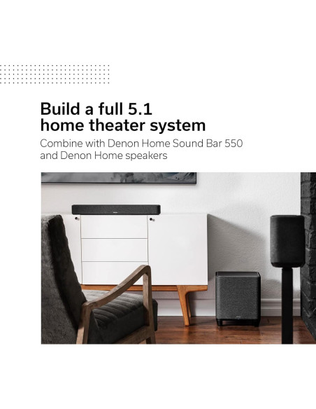 Subwoofer Denon Home 8" Inalámbrico para Sonido Envolvente Subwoofer Denon Home 8" Inalámbrico para Sonido Envolvente