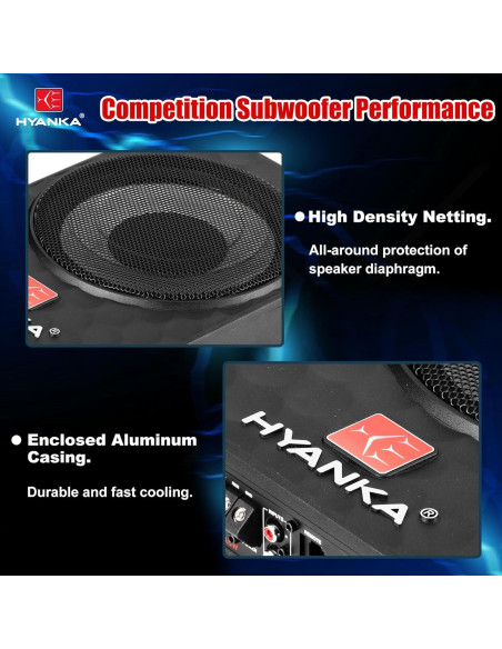 Subwoofer H YANKA SODA-10ASW 480W 25,4 cm Bajo Asiento Subwoofer H YANKA SODA-10ASW 480W 25,4 cm Bajo Asiento